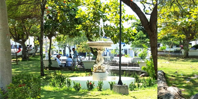 La Plaza del Centenario recupera las fuentes, otro de sus atractivos