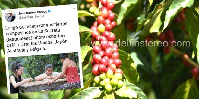 Presidente de Colombia destaca calidad del café cultivado en la vereda La Secreta de Ciénaga